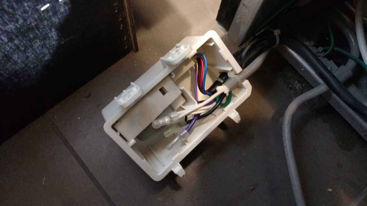 The inside of the junction box